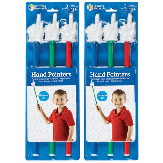 Learning Resources® 15" Hand Pointer Packs, 2ct.